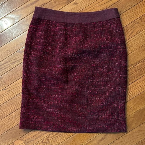 Stunning ETCETERA Magenta/Black Sz 6 Pencil Skirt - Picture 4 of 7